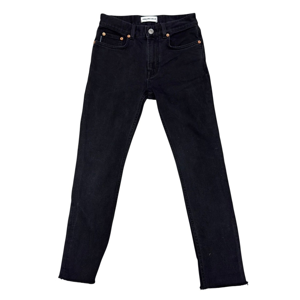 Balenciaga Demna Era Black Skinny Stretch Jeans 25 Archive Indie Sleaze EUC